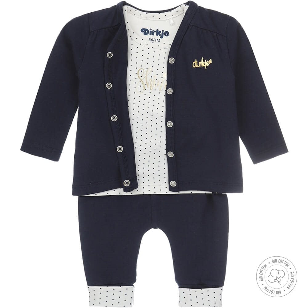 Dirkje Bio Cotton 3 Delig Navy