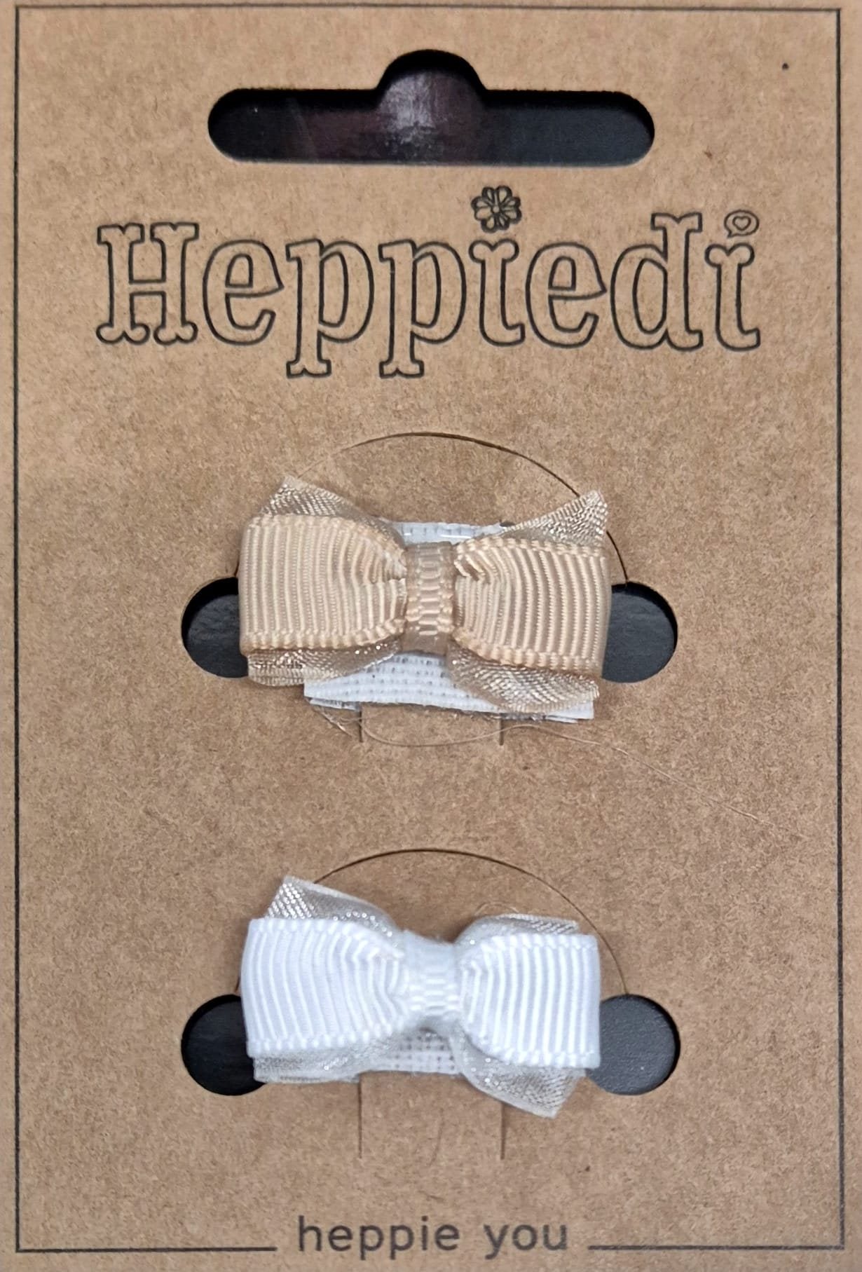 Heppiedi Strik Beige/Wit