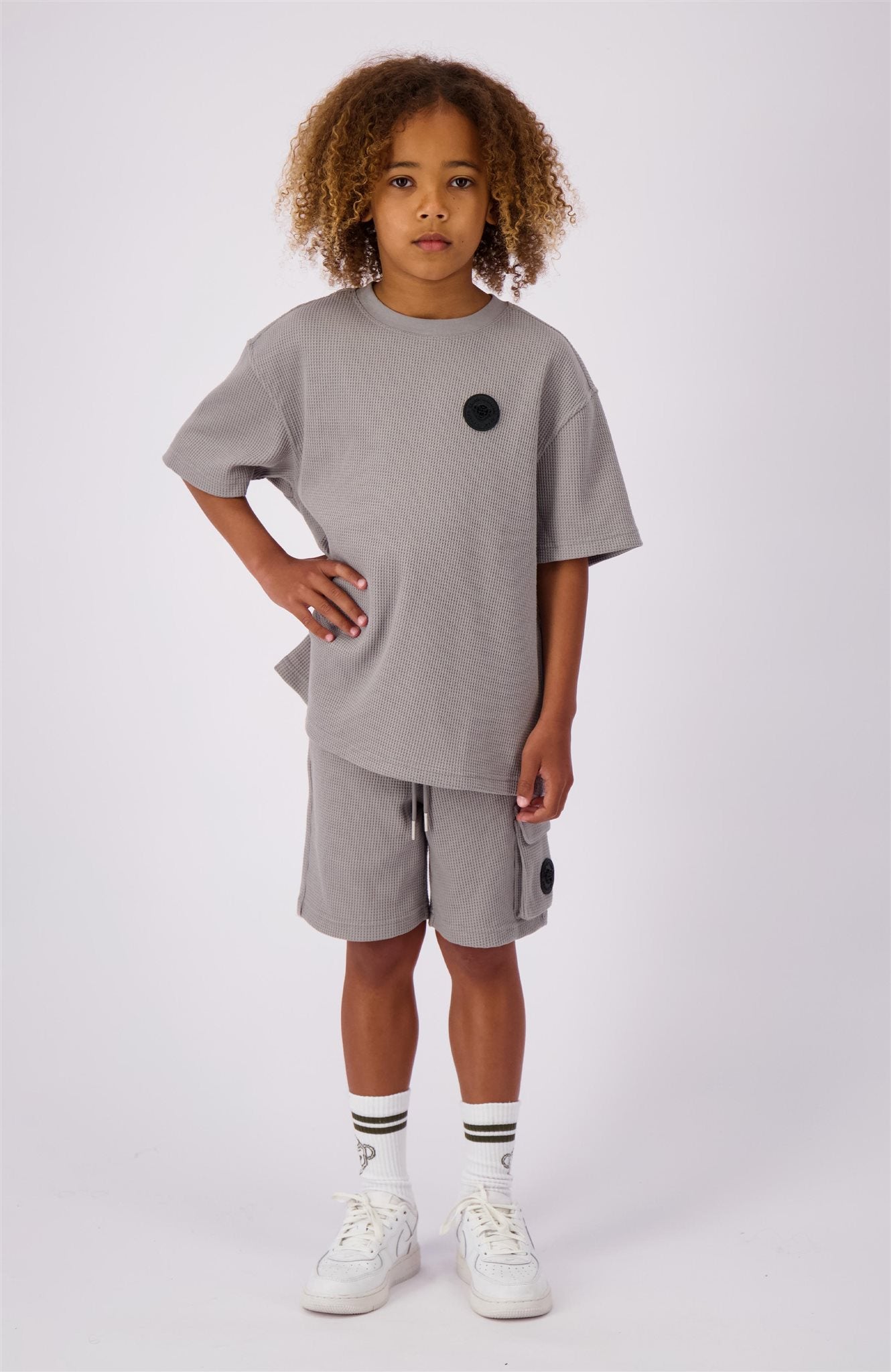 JR. Waffle Short grey