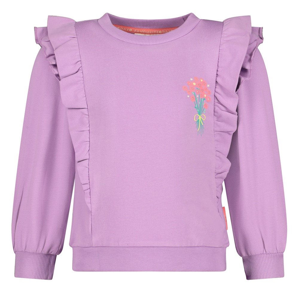 Jubel Sweater Ruches Lila
