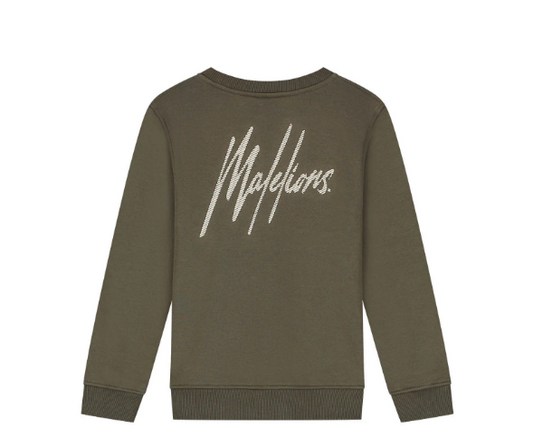 Malelions Striped Sweater