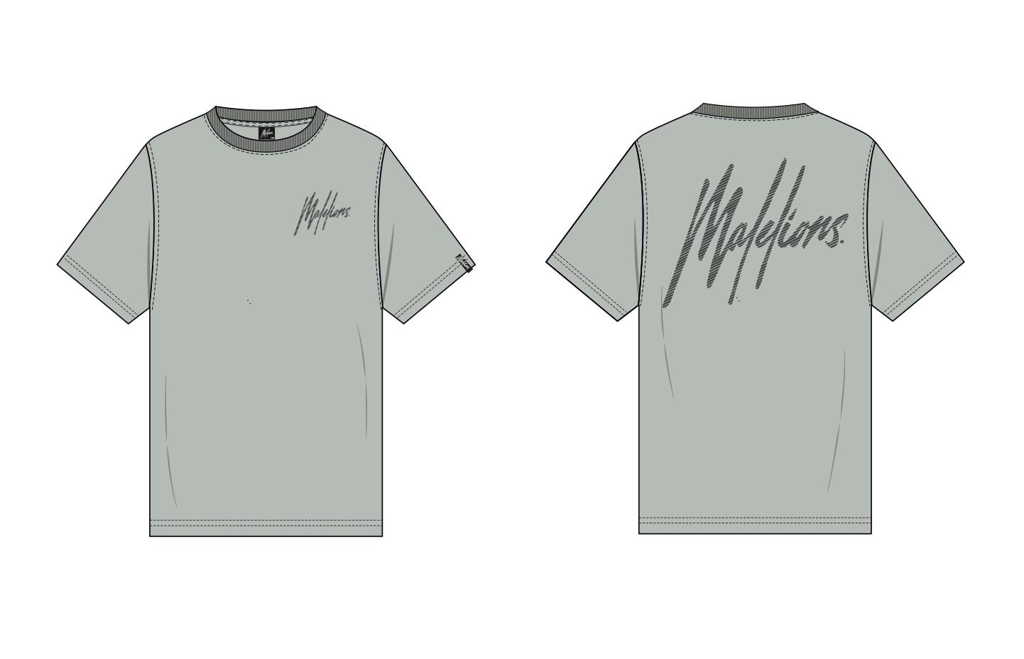 Malelions Striped T-Shirt