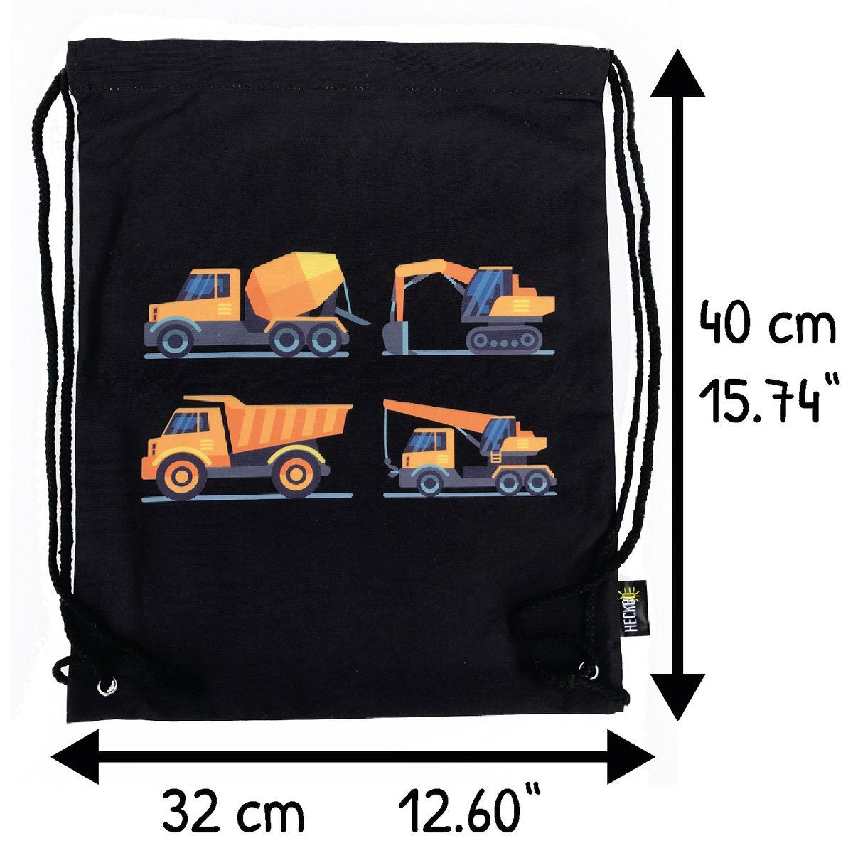 Werkvoertuigen zwarte tas