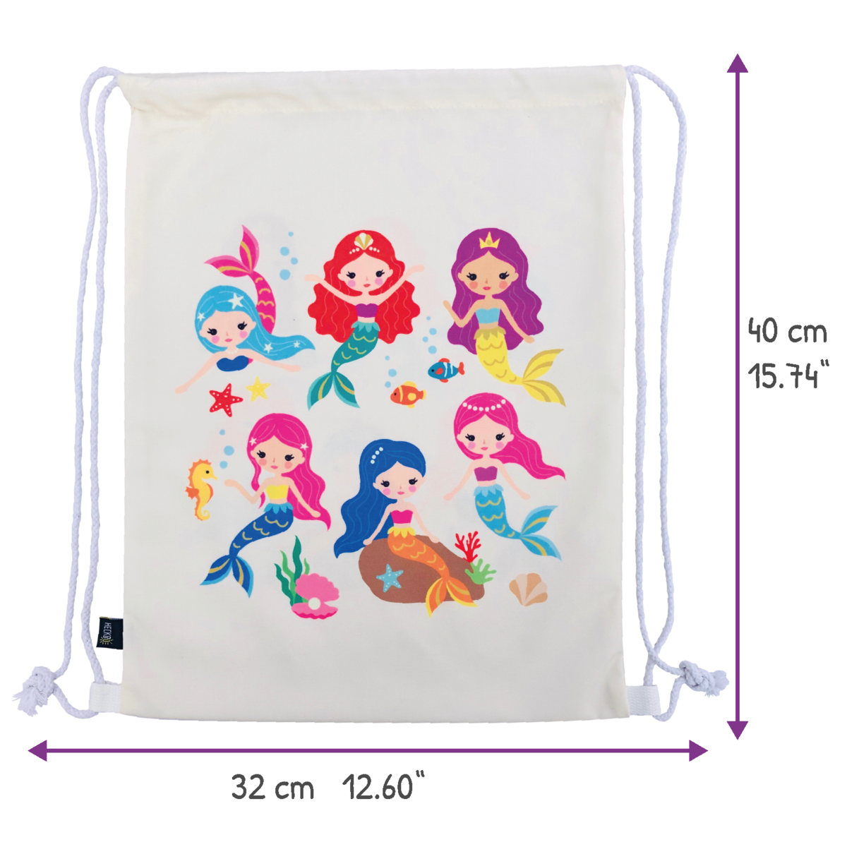 Zeemeermin tas Wit