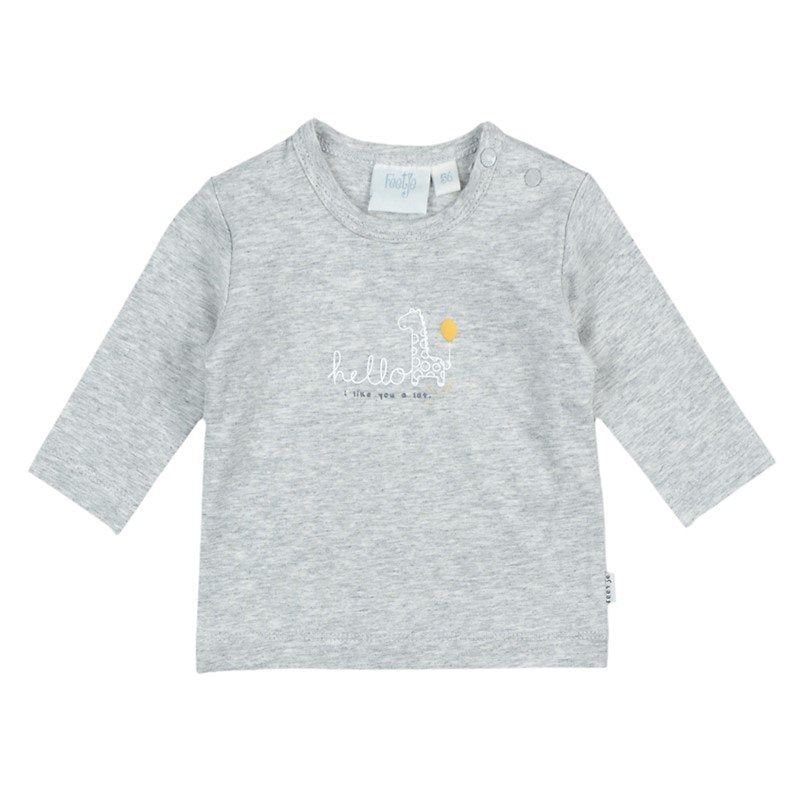 Feetje Longsleeve Giraffe Grey