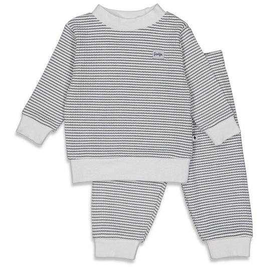 Feetje Pyjama Blauw/Wit