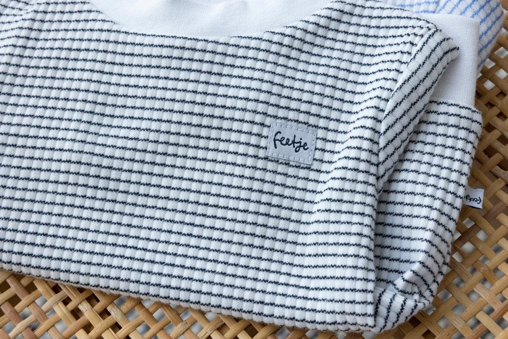 Feetje Pyjama Blauw/Wit