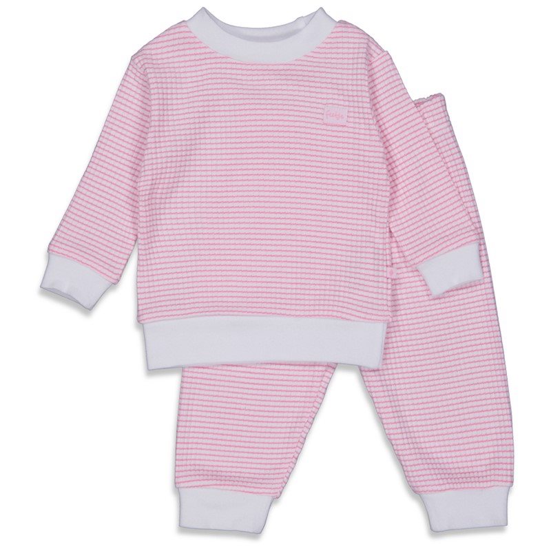 Feetje Pyjama Roze/Wit
