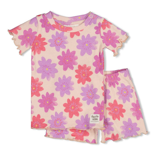 Feetje Shortama Bloem