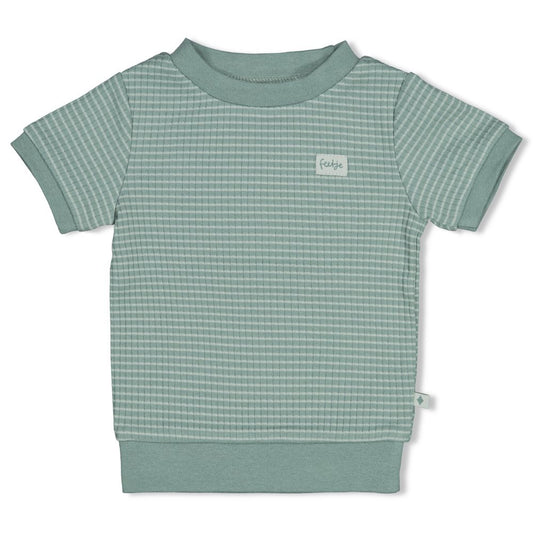 Feetje Baby Shortama Zeegroen