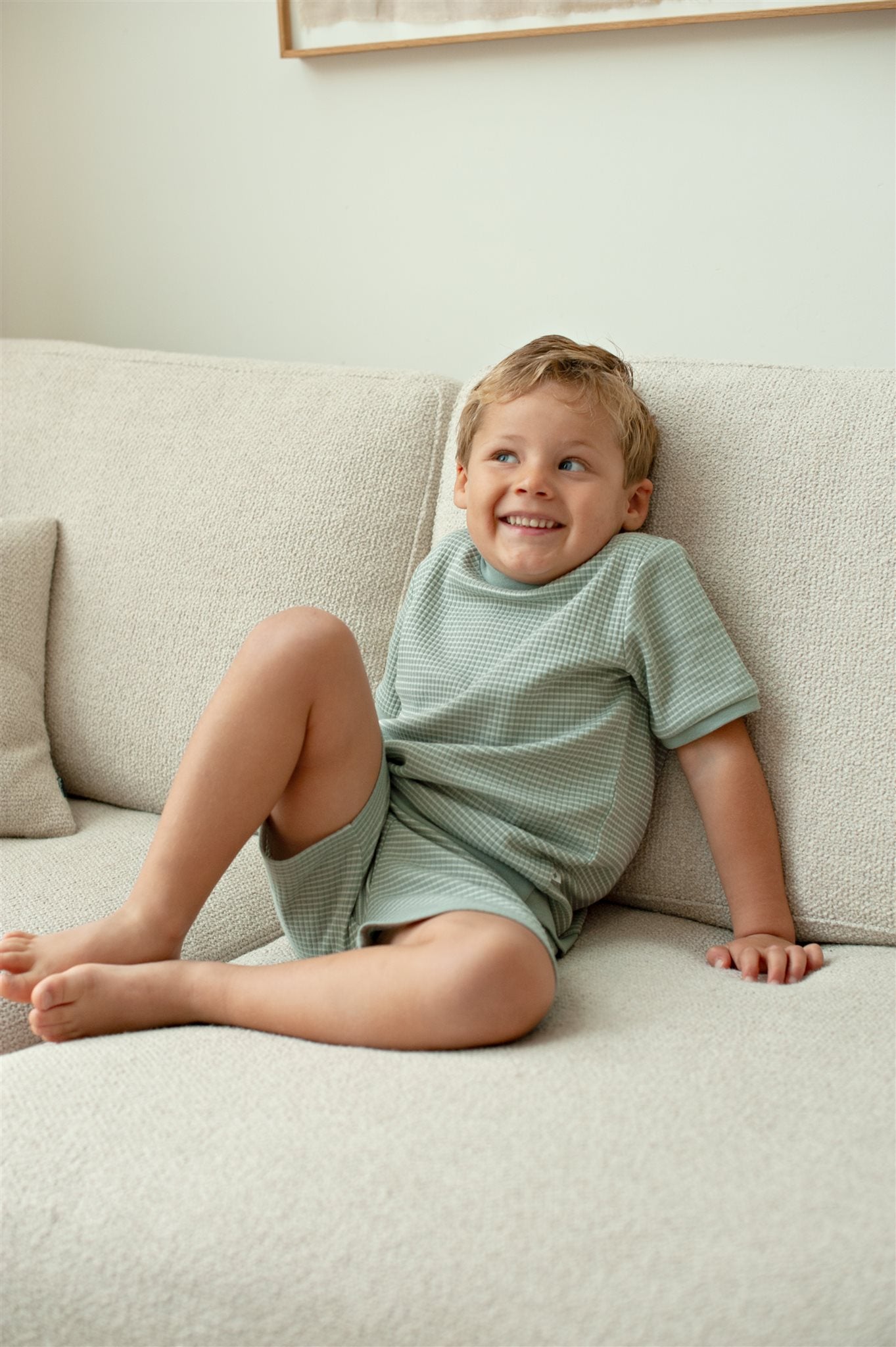 Feetje Shortama Zee Groen