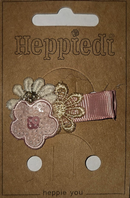 Heppidie 3 grote bloem roze