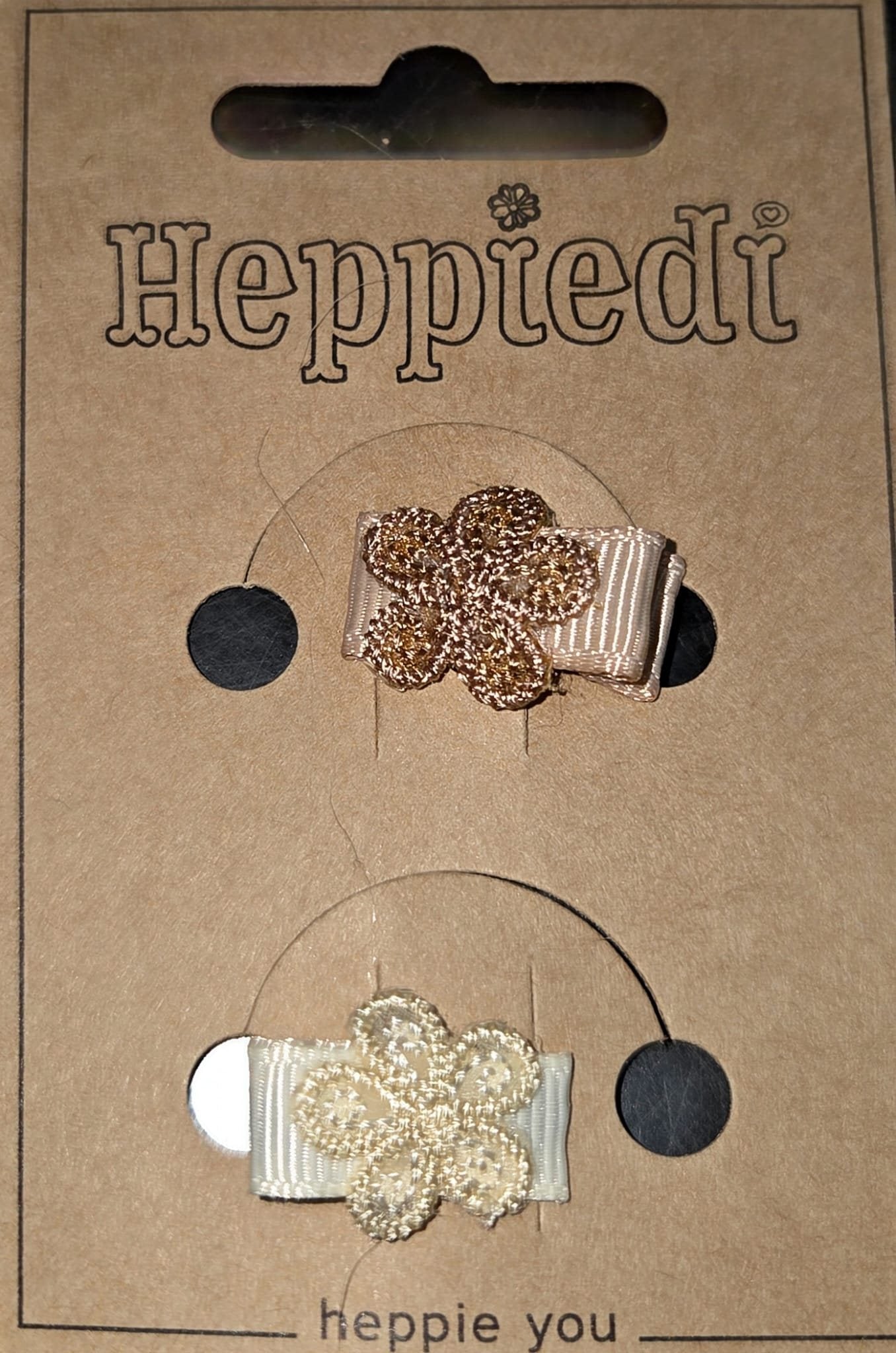 Heppidie Baby Bloem Creme/wit