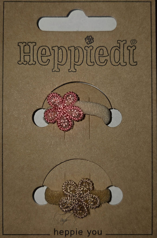 Heppidie Bloem Roze/Bruin