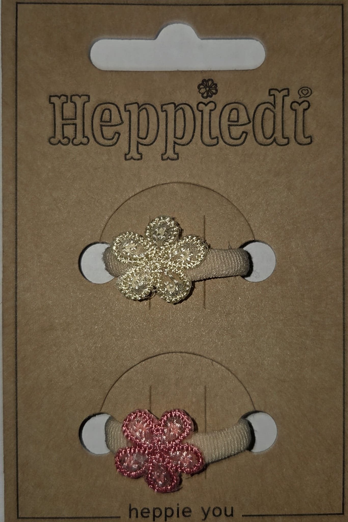 Heppidie Bloem Roze/Wit