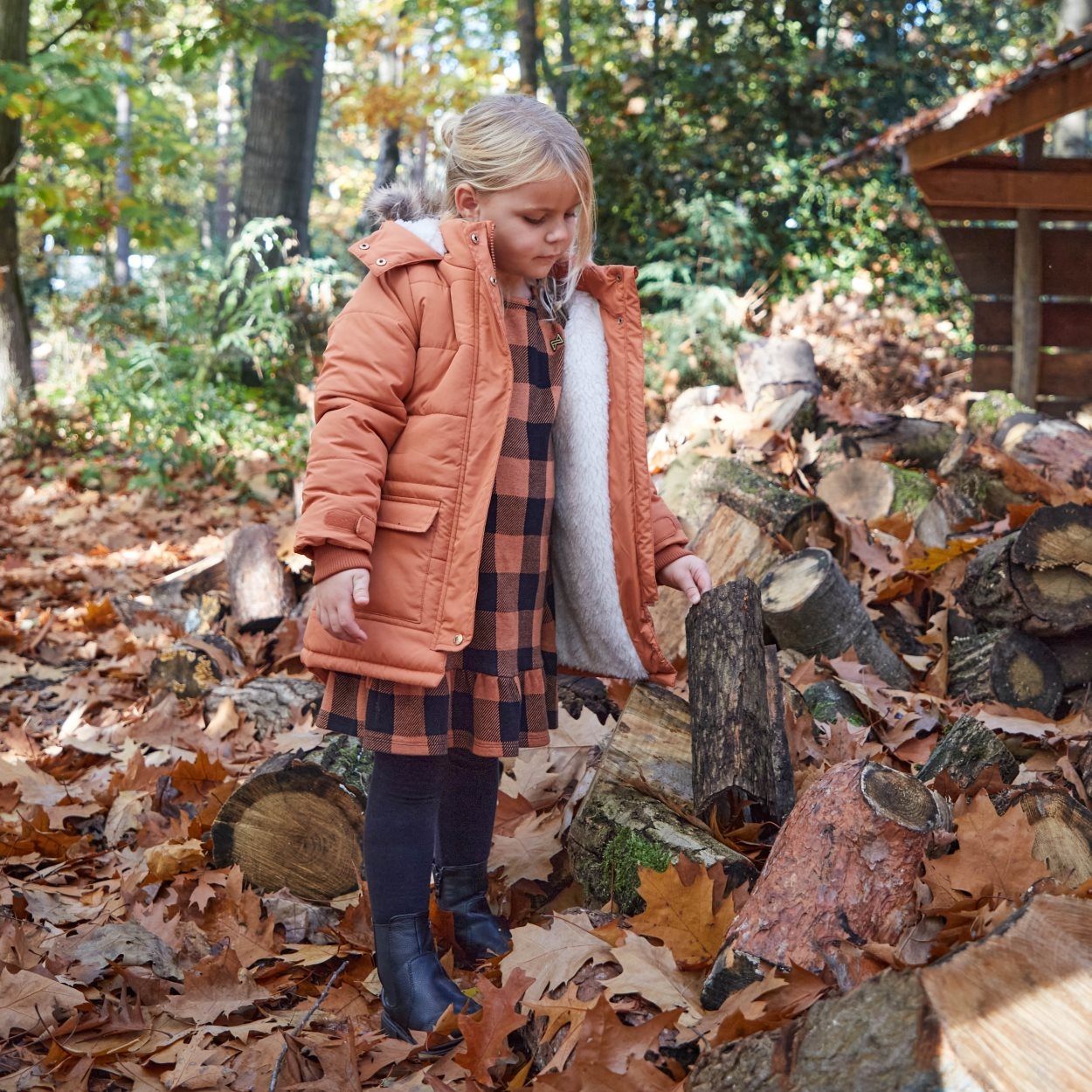 Jacket parka roze